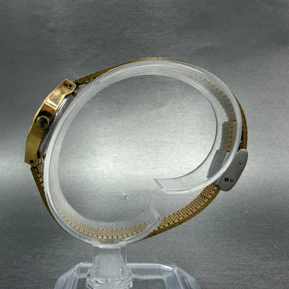 Seiko Watch Women 23mm Champagne Dial Gold Tone Round 2621-5090 New Battery6