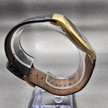 Skagen Watch Men 41mm Black Dial Gold Tone Date Round SKW6145 New Battery8