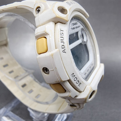 Casio BabyG Watch Women 43mm White Dial White Case Round BLX100 New Battery B!3