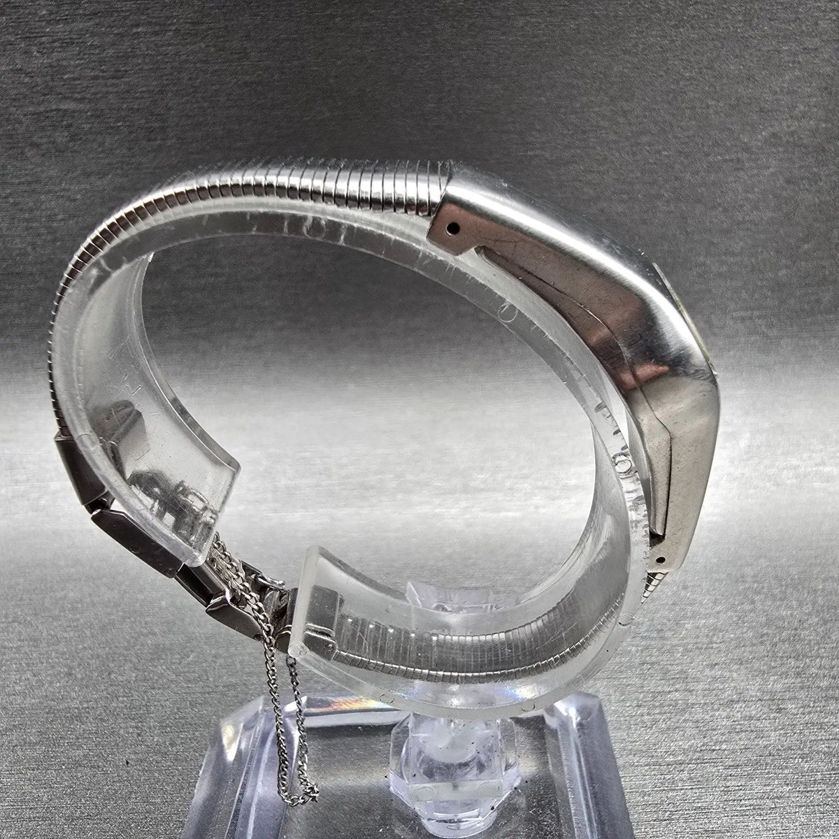 Seiko Watch Women 18mm Silver Dial Silver Tone Oval 11-7560 Manual Wind Vintage8