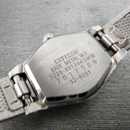 Citizen CQ Watch Women 17mm Silver Dial Silver Tone 3220891244 New Battery9