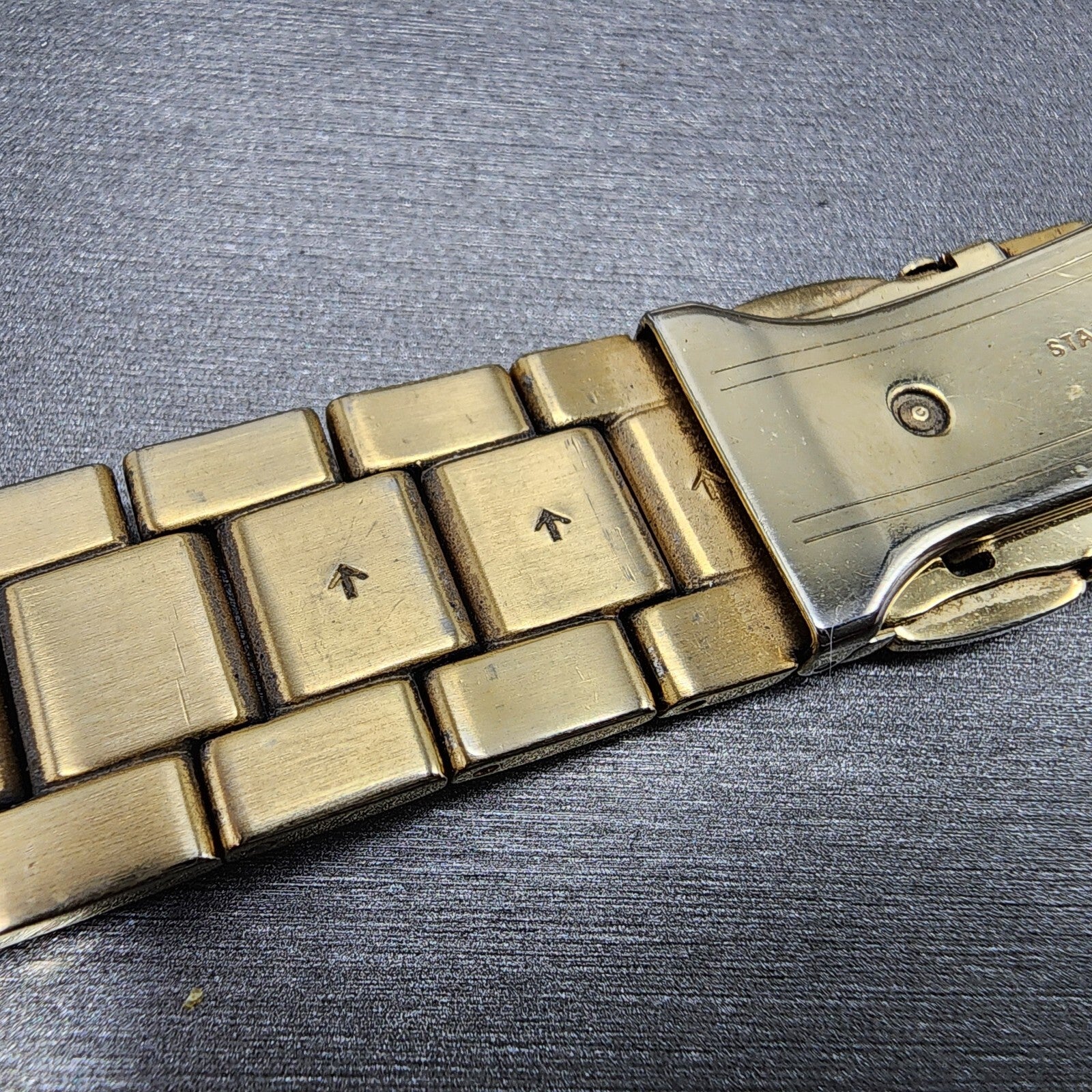 Seiko 32S2ZI Watch Bracelet 21mm Gold Tone Stainless Steel10