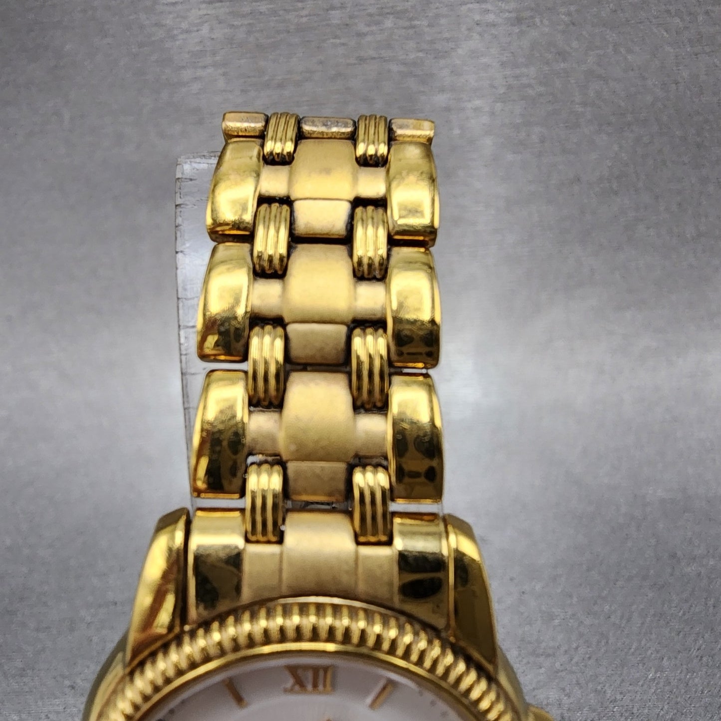 Tissot Ballade Watch Women 27mm White Dial Gold Tone Date Round READ!!! New Batt4