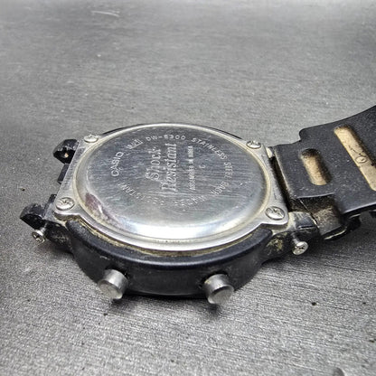 Casio G-Shock DW-5300 Watch Men 42mm Black Alarm Chronograph New Battery VTG9
