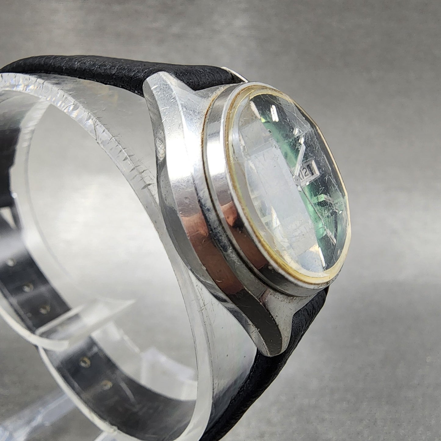 Seiko Automatic Watch Women 24mm Green Dial Silver Tone Daydate 22060300 Runs3
