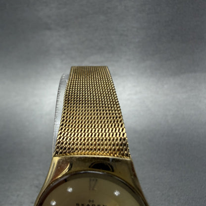 Skagen Watch Women 25mm Champagne Dial Gold Tone Round 893XSGG New Battery4