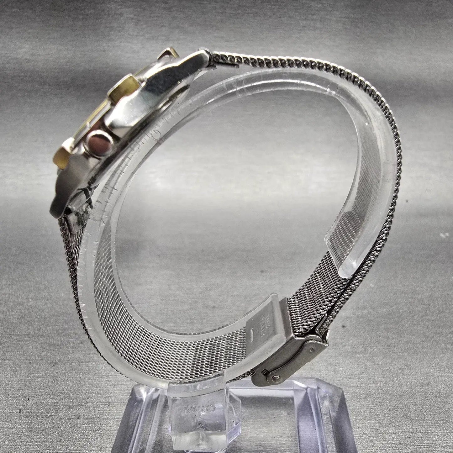 Skagen Denmark Watch Women 26mm Silver Dial Two Tone Date Round 63SGSS New Batt6