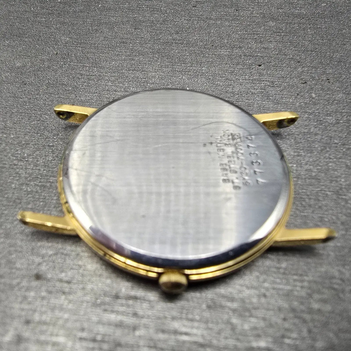 Seiko Watch Men 31mm Gray Dial Gold Tone Round 5Y30-7009 VTG PARTS13