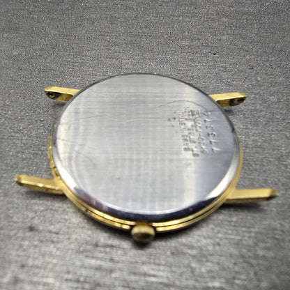 Seiko Watch Men 31mm Gray Dial Gold Tone Round 5Y30-7009 VTG PARTS13