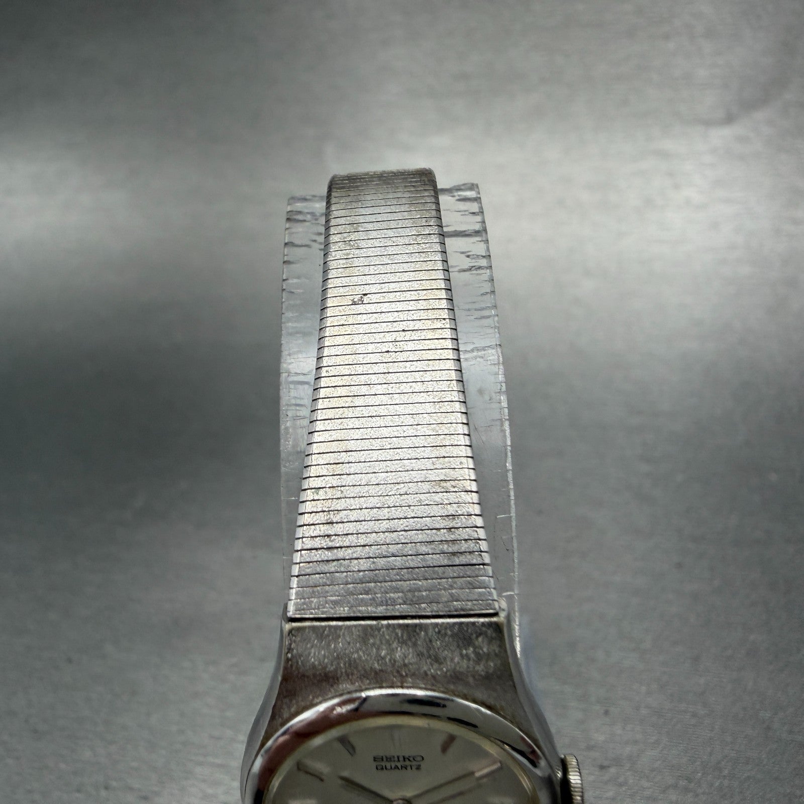 Seiko Watch Women 20mm Silver Dial Silver Tone Round 1400-0039 New Battery VTG4