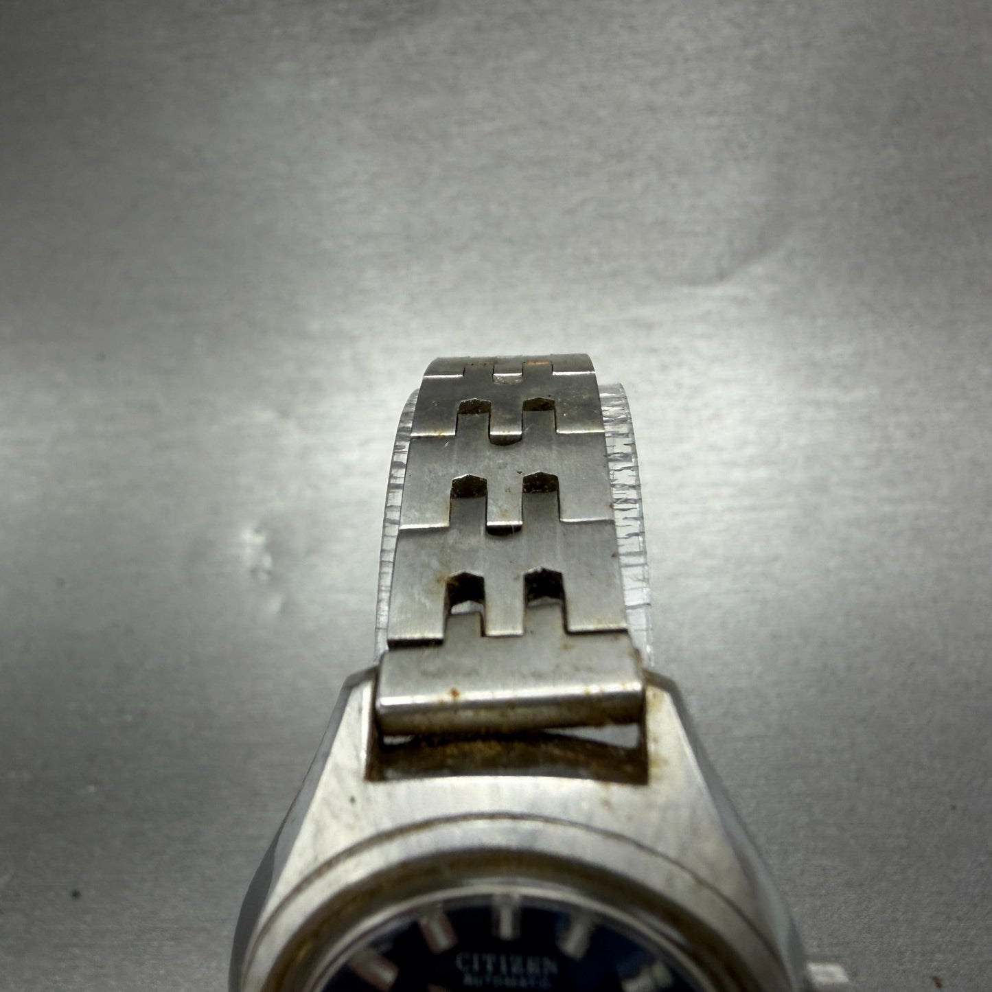 Citizen Automatic Watch Women 26mm Blue Dial Silver Tone Date 4-0690672 Runs4