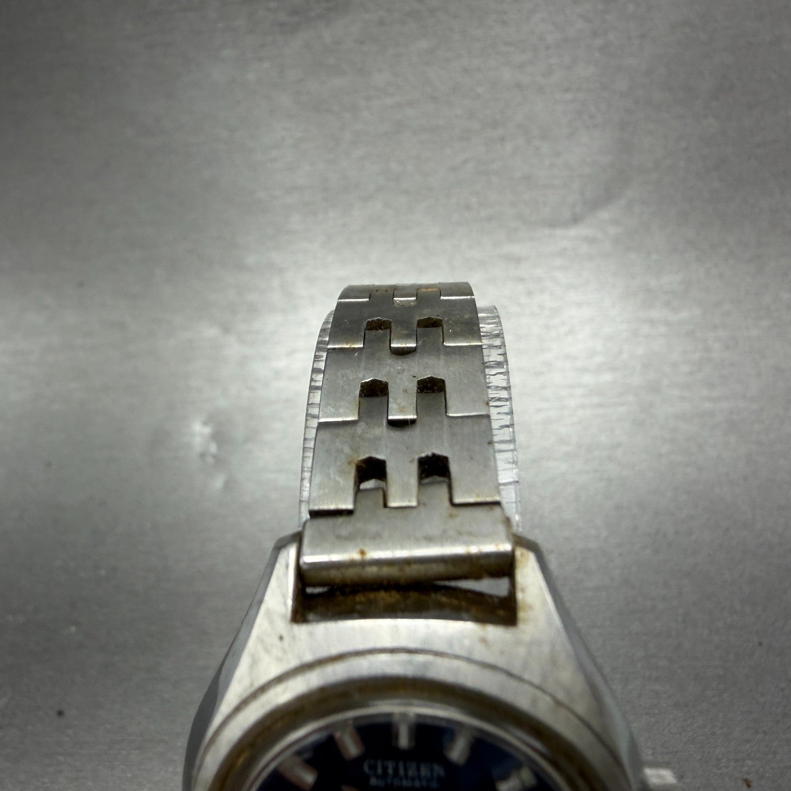 Citizen Automatic Watch Women 26mm Blue Dial Silver Tone Date 4-0690672 Runs4