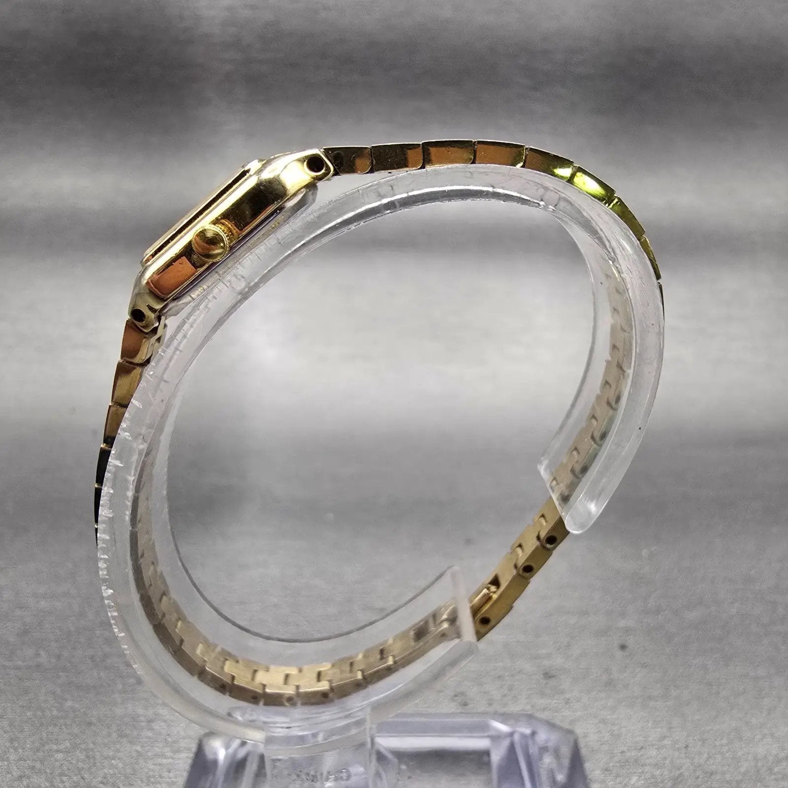 Citizen CQ Watch Women 13mm Champagne Dial Gold Tone 5421-S21389 New Battery VTG6