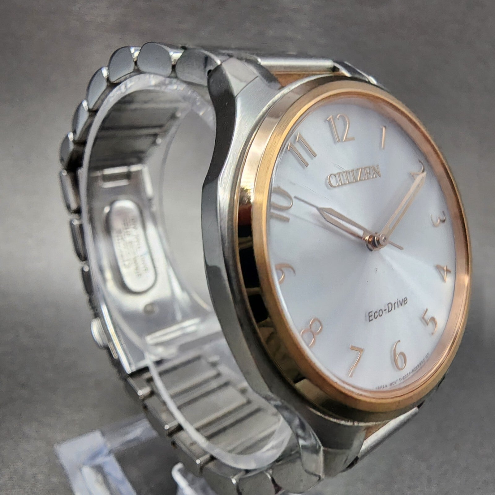 Citizen EcoDrive LTR Watch Women 36mm White Dial Two Tone Round Runs EM075653A3