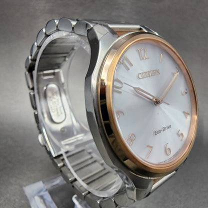 Citizen EcoDrive LTR Watch Women 36mm White Dial Two Tone Round Runs EM075653A3
