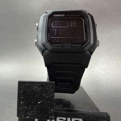 Casio W-800H Watch Men 38mm Digital Black Tone Alarm Chrono Octagon New Battery5