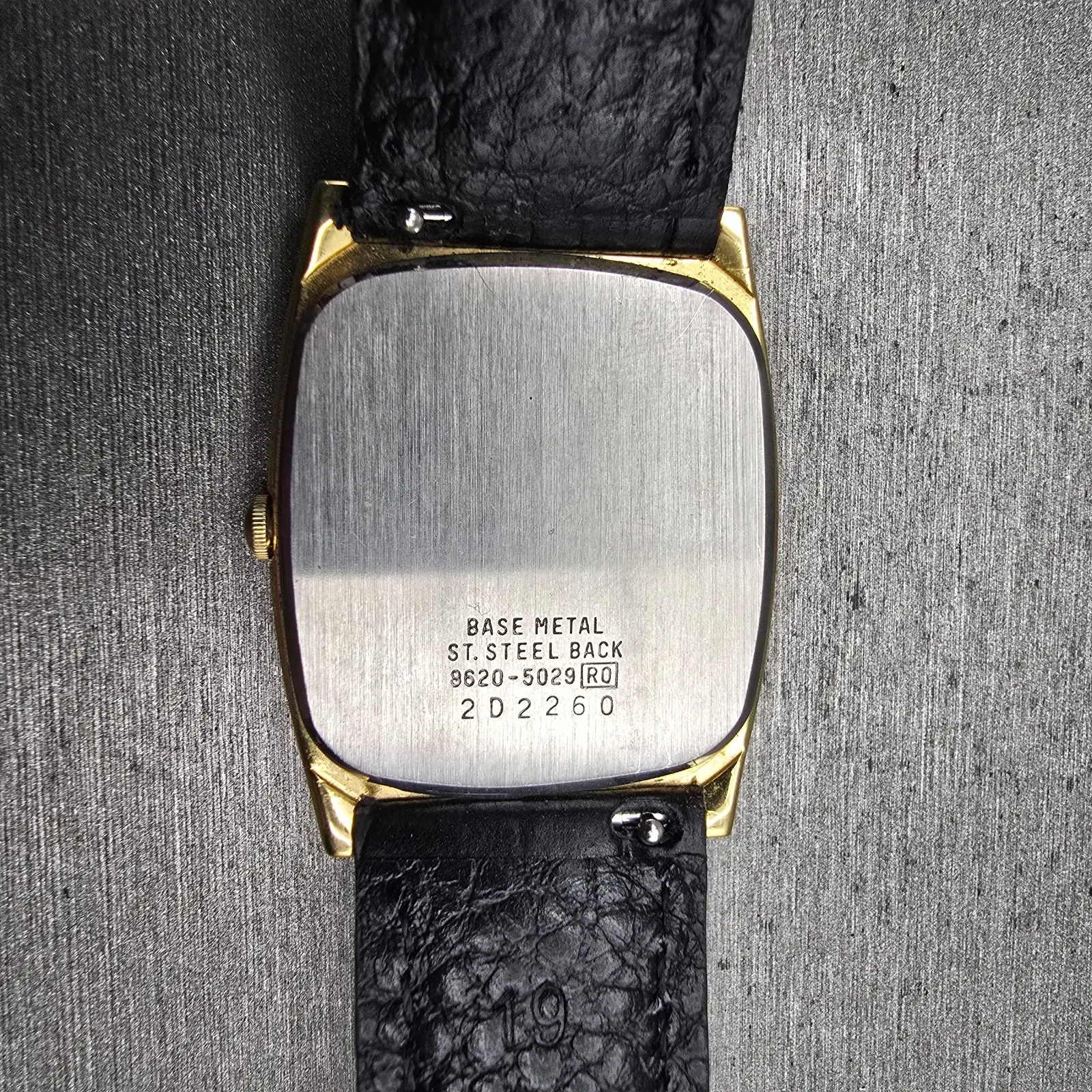 Seiko Watch Men 28mm Gold Dial Gold Tone Rectangle 8620-5029 New Battery Vintage10