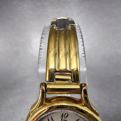 Seiko Watch Women 23mm White Dial Two Tone Round 23206170 New Battery VTG5