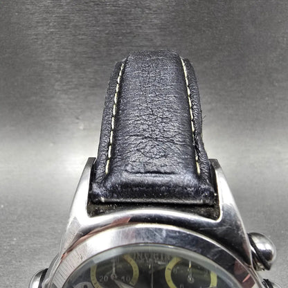 Invicta Lupah Chronograph Watch Men 45mm Black Dial Silver Date 2145 New Battery4