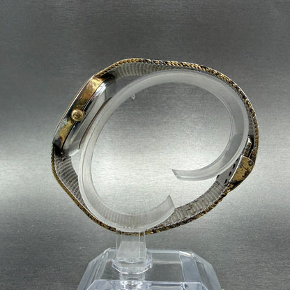 Rado Custom Watch Men 31mm Silver Dial Gold Tone Date oval 729.5047.2 PARTS7