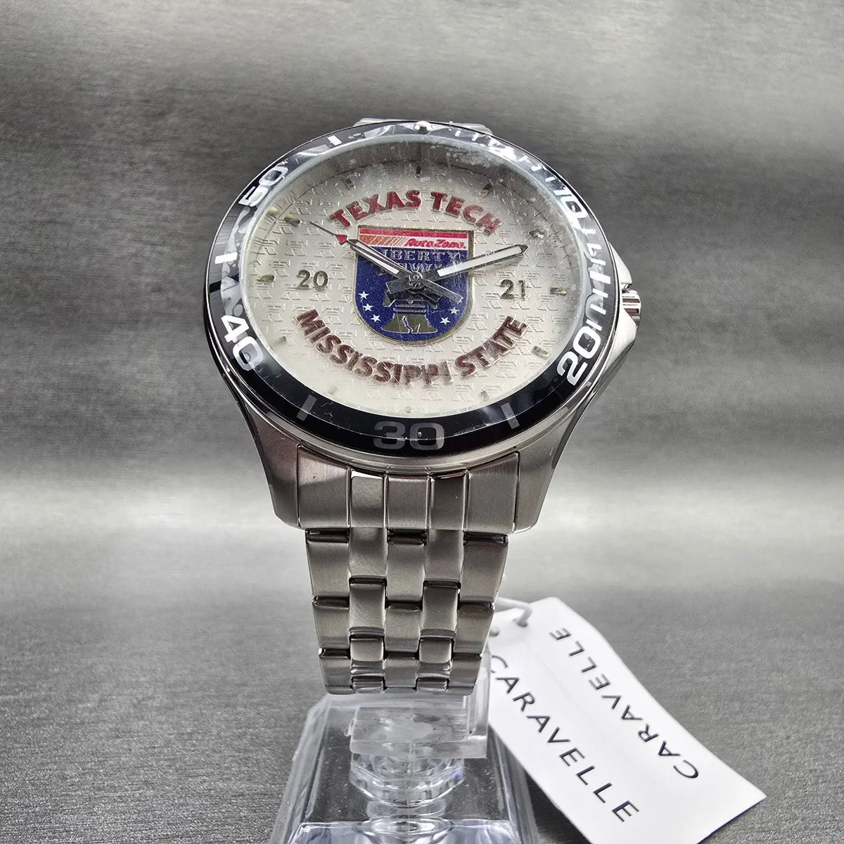 Bulova Caravelle 2021 Liberty Bowl Watch Men 43mm Silver Dial 43B162 New Battery5