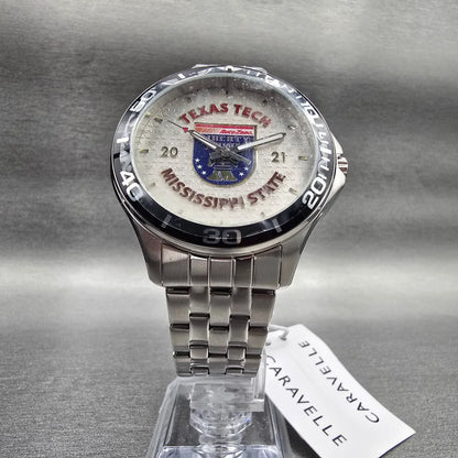 Bulova Caravelle 2021 Liberty Bowl Watch Men 43mm Silver Dial 43B162 New Battery5