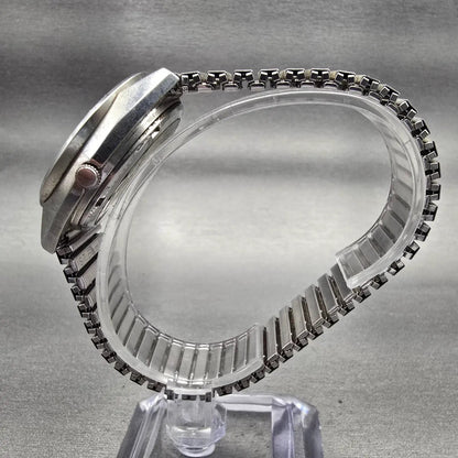 Seiko Alba Watch Men 35mm Silver Dial Silver Tone Daydate Y504-8010 New Battery6