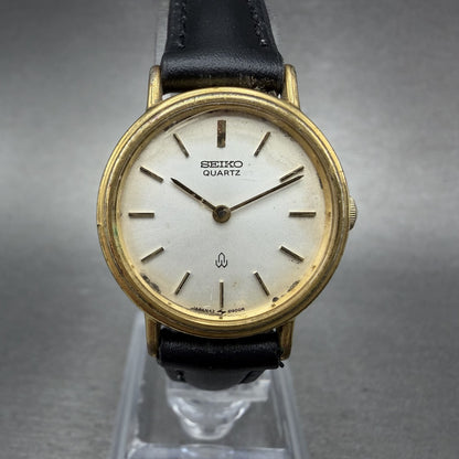 Seiko Watch Women 25mm Silver Dial God Tone Round Vintage 43-0160 New Battery0