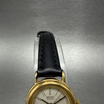 Seiko Watch Women 21mm Cream Dial Gold Tone Round 1N01-0E29 New Battery4