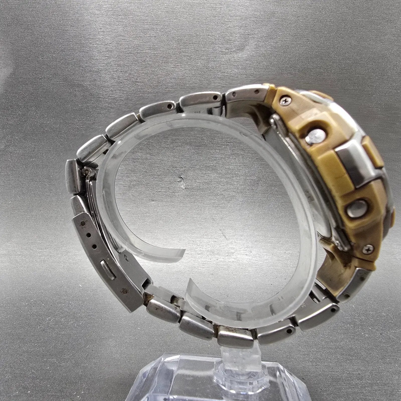 Casio G-Shock G-200 Watch Men 47mm Brown Silver Alarm Chronograph New battery8