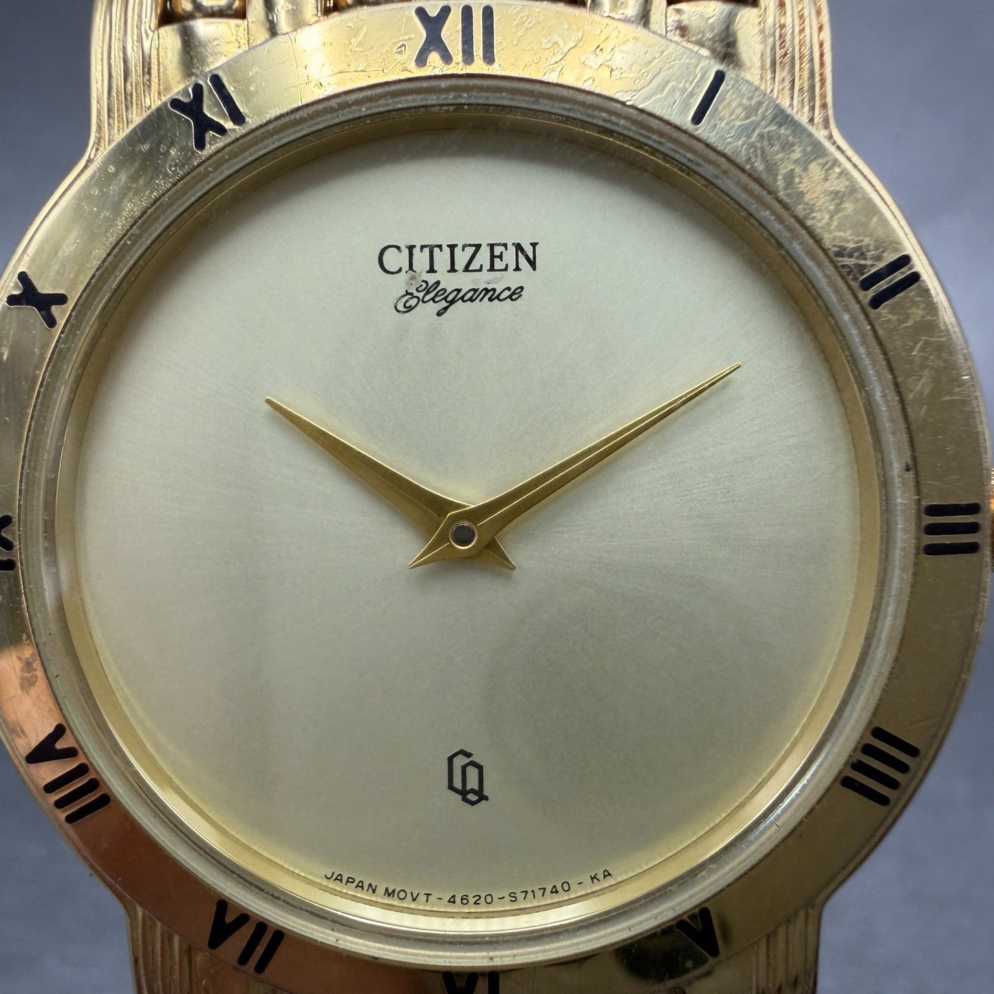 Citizen Elegance Watch Men 33mm Champagne Dial Gold Tone Round 4620-S25996 Runs1