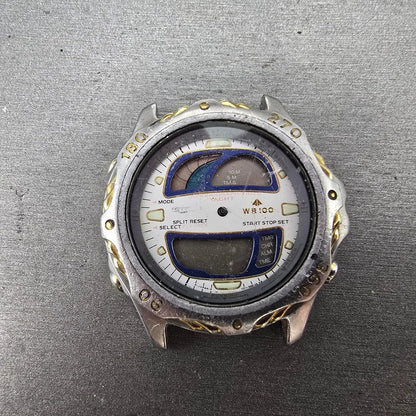 Citizen Yachtmaster C211 Watch Men 42mm Two Tone Alarm Chronograph Ana Digi PART0