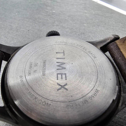 Timex Expedition Scout Watch Men 40mm Gray Dial Black Date Round New Battery LK9