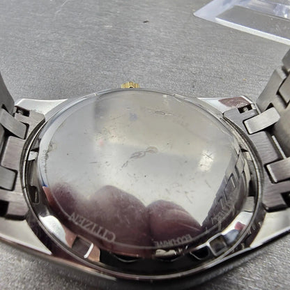 Citizen Eco-Drive Watch Men 41mm Silver Dial Two Tone Date BM7534-59A PARTS9