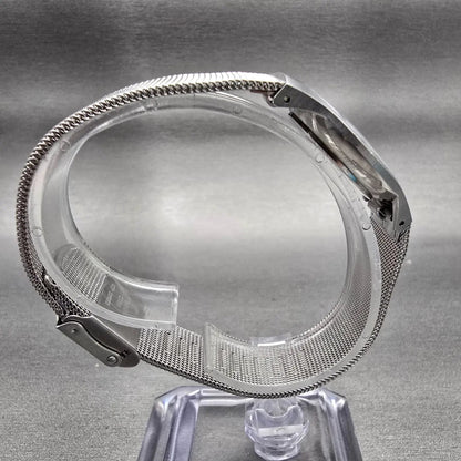 Skagen  Slimline Watch Women 28mm Silver Dial Silver Tone 233SSS New Batt8