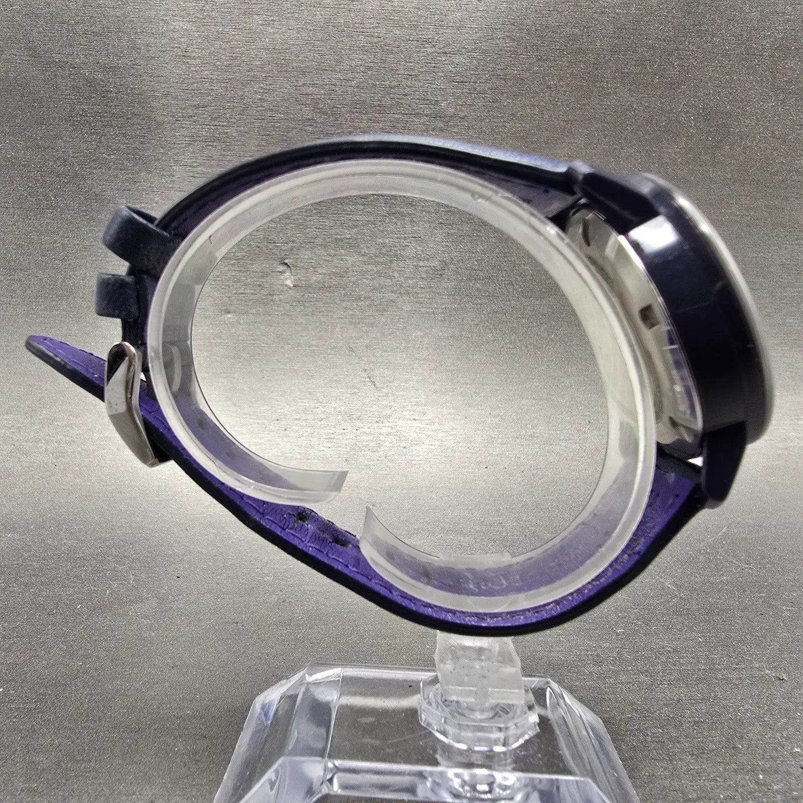 Movado Bold Watch Women 36mm Purple Dial Purple Tone Round 3600263 New Battery8