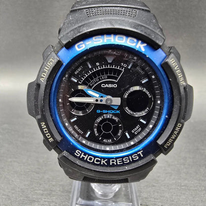 Casio G-Shock AW-591 Watch Men 47mm Black Black Analog Digital Alarm Chrono PART0