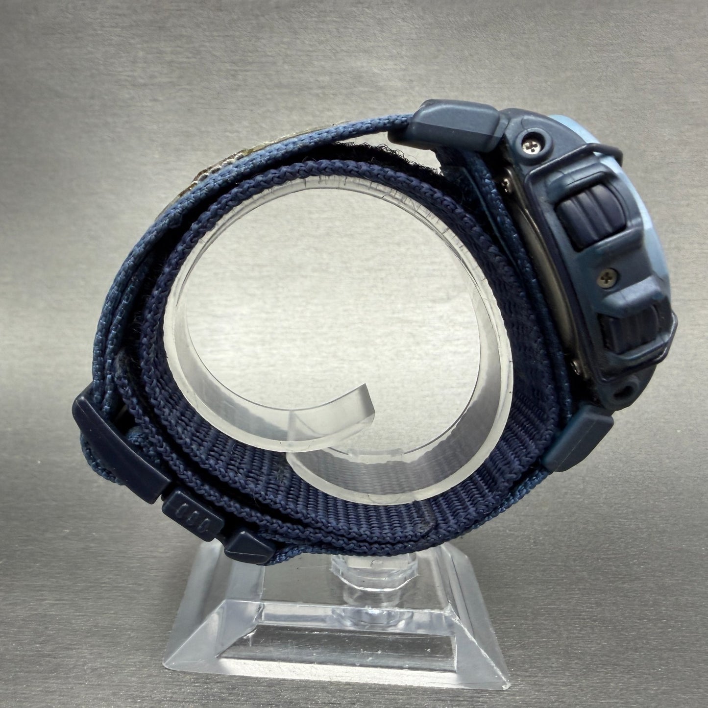 Casio baby G Watch Women 41mm Digital White Dial Blue Case Round BGX-141 New Bat9