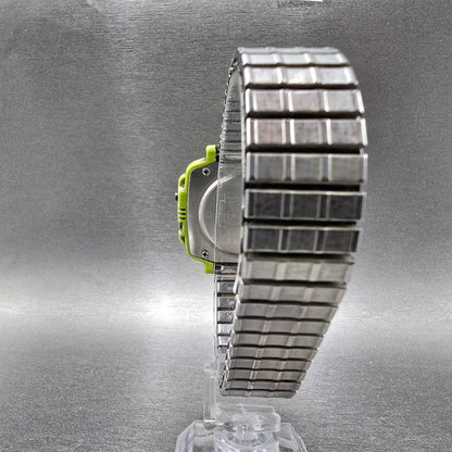 Casio NF-10 Watch Men 36mm Blue Green Month date Rectangle New Battery VTG7