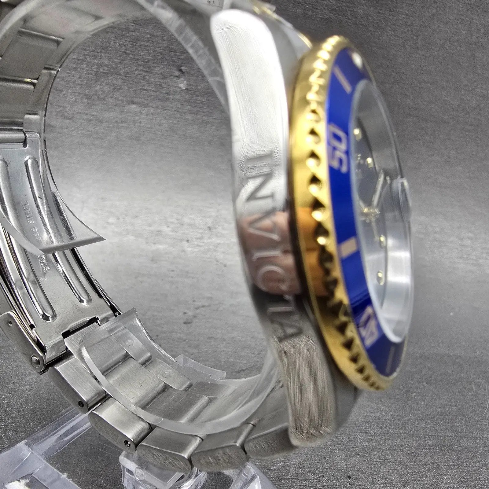 Invicta Pro Diver Watch Men 40mm Blue Dial Two Tone Date 26972 New Battery3
