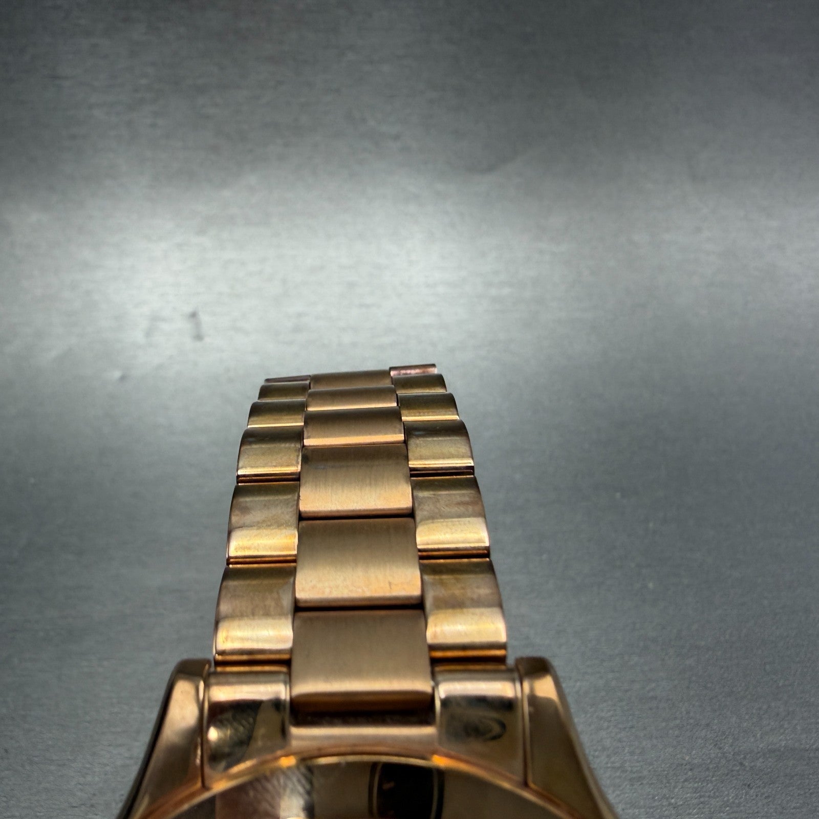 Michael Kors Runway Watch Women 42mm Pink Dial Rose Gold Tone MK-3197 New Batt4