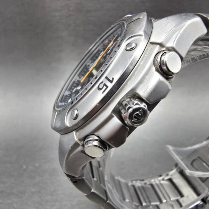 Citizen Eco-Drive Aqualand Watch Men 45mm Black Dial Silver B740-S037760 Runs2