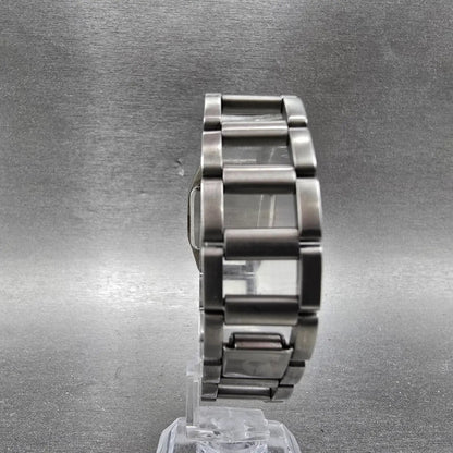 Nixon Sugar Watch Women 23mm Pink Dial Silver Tone Rectangle New Battery7