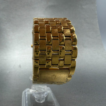 Bulova Tank Watch Men 25mm Black Dial Gold Tone Rectangle 97F61 New Battery7