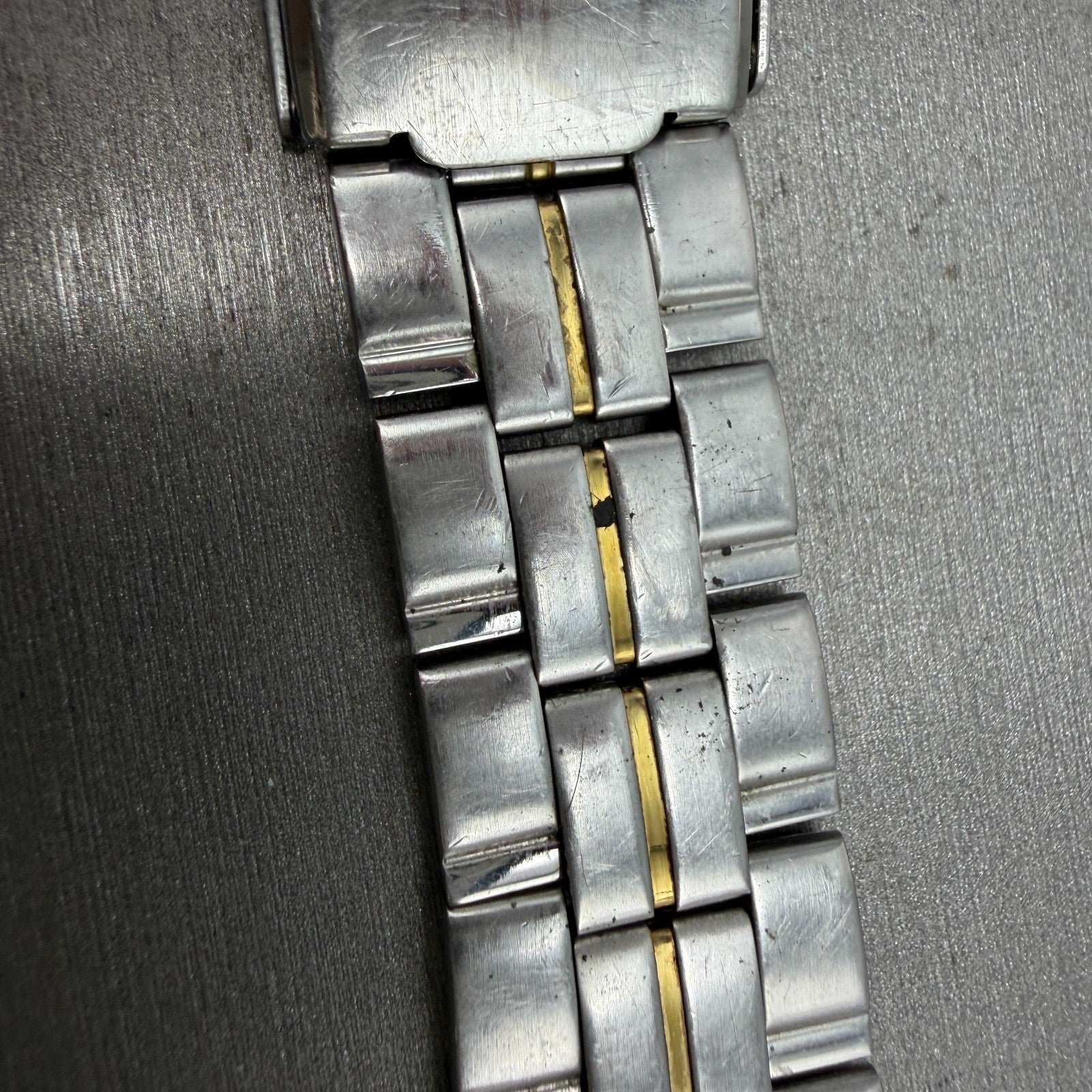 Seiko Bracelet 20mm Stainless Steel Two Tone 4859-G Vintage READ!!! Japan2