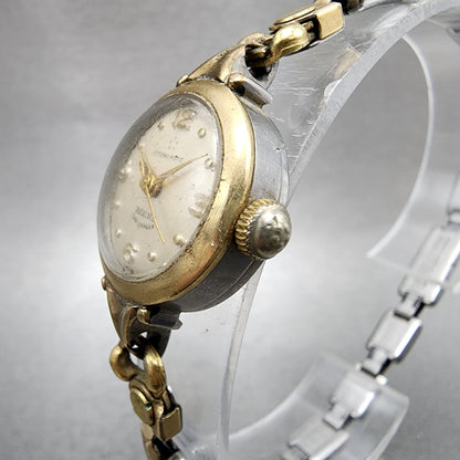 Eterna Matic Watch Women 21mm Cream Dial Gold Tone Automatic PARTS Vintage3