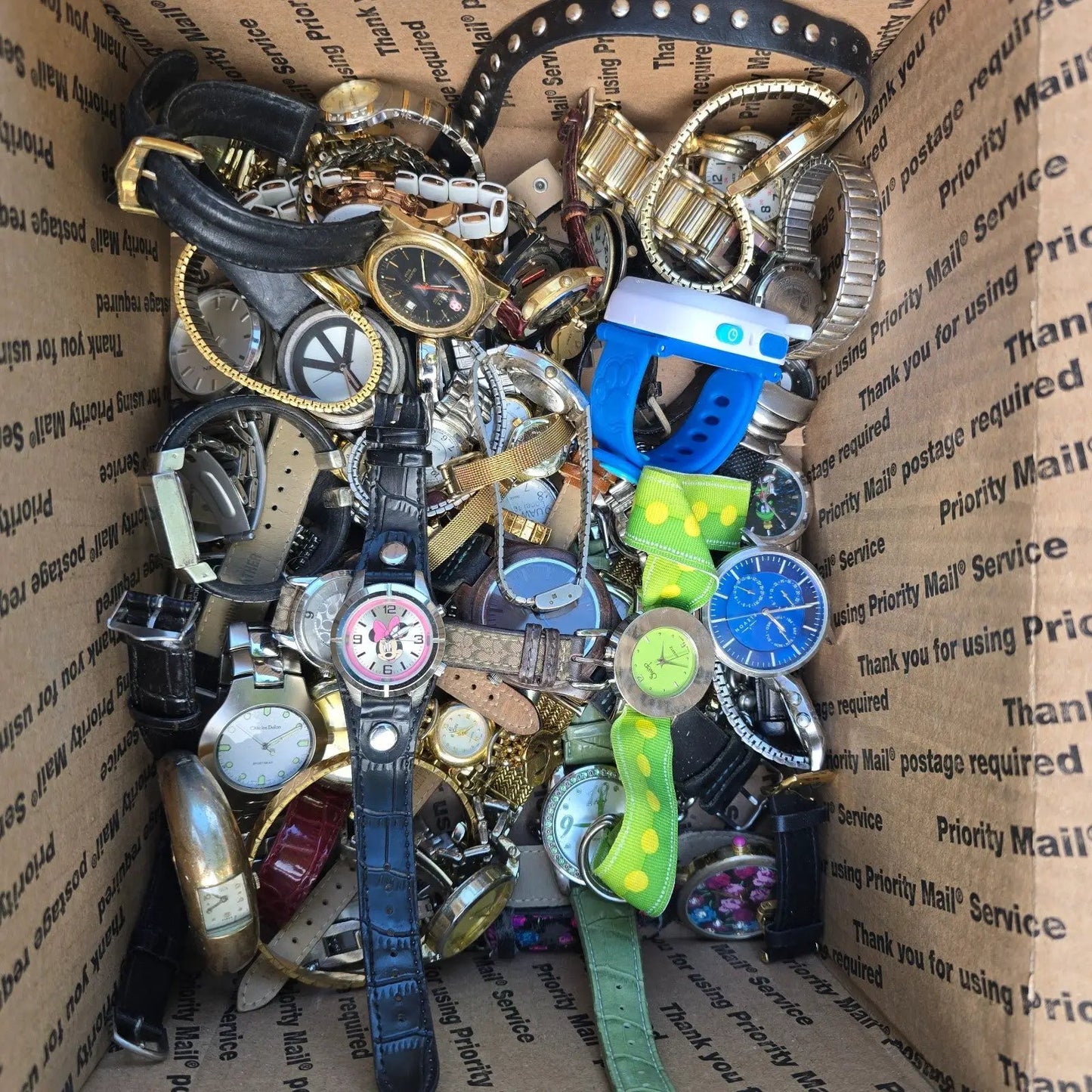 Watch Lot Men Women Timex Wenger Fossil Waltham Stauer 18.0 LB VTG Modern PARTS5