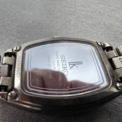 Seiko Lukia Atomic Solar Watch Women 25mm White Dial titanium 1B22-0CC0 PARTS10
