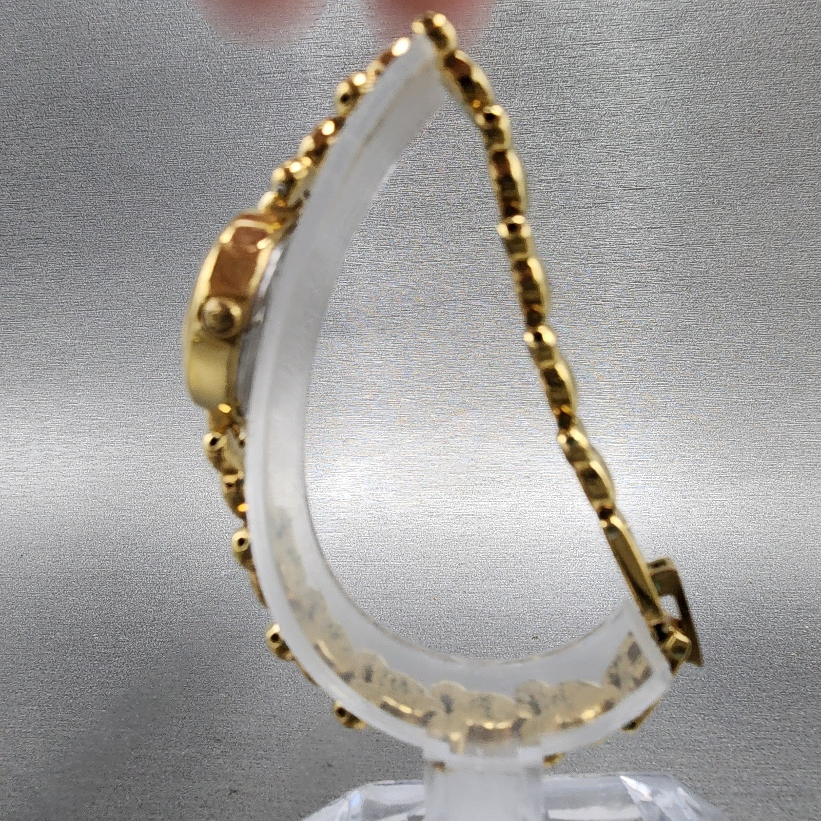 Seiko Lorus Mickey Mouse Watch Women 20mm Gold Dial Gold Tone Round New Battery6
