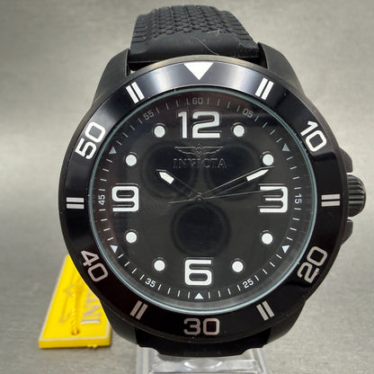 Invicta Pro Diver Watch Men 45mm Black Dial Black Tone Round 23247 New Battery0
